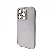 Чохол для смартфона AG Glass Matt Frame Color Logo for Apple iPhone Pro Titanium Grey ( )