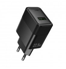Мережевий зарядний пристрій з кабелем HOCO Lounge single-port. multi-protocol charger Black ( )