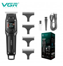 Тример VGR BLACK, RPM, насадки, LED display