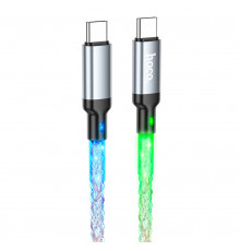 Кабель HOCO Shine charging data cable for Type-C to Type-C Gray ( )