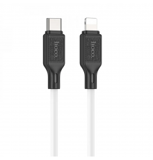 Кабель HOCO Cool silicone PD charging data cable for iP White ( )