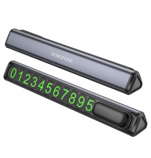 Паркувальна карта BOROFONE Ronny can hidden parking sign Black Metal Gray ( )