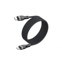 Кабель ACEFAST Type-C to Type-C,,., nylon + PVC, zinc connectors, Black ( )