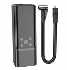 Автомобільний насос HOCO Maddy portable smart air ) Black ( )