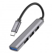USB-хаб HOCO in adapter(Type-C to.. ) Metal Gray ( )