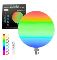 Круглая LED лампа видеосвета RGB LED