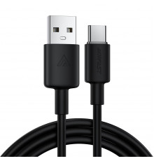 Кабель ACEFAST USB-A to USB-C silicone charging data cable Black ( )