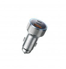 Автомобільний зарядний пристрій REMAX Aluminum Alloy Colorful Light Fast Charging Car Charger Tarnish ( )