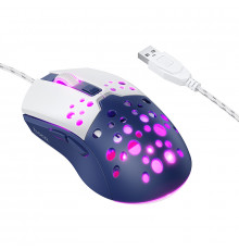Маніпулятор миша HOCO Sky luminous gaming wired mouse white＆blue ( )