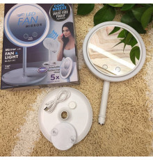 Настільне косметичне дзеркало для макіяжу Beauty Breeze з LED підсвічуванням та вентилятором