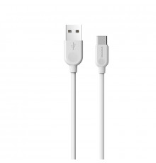 Кабель BOROFONE USB to Type-C.,, PVC, TPE connectors, White ( )