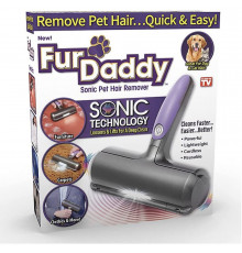 Щітка для видалення шерсті домашніх тварин Fur Daddy Sonic, електричний ролик для чищення меблів