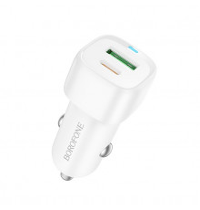 Автомобільний зарядний пристрій BOROFONE Cloud ) car charger White ( )