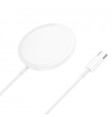 Бездротовий зарядний пристрій HOCO Enjoy magnetic wireless fast charging White ( )