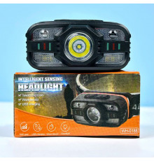 Ліхтар налобний White, Red light (XPE SMD, Motion Sensor, Li-Ion акумулятор, Type-C)