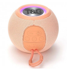Bluetooth-колонка з RGB ПІДСВІЧУВАННЯМ, speakerphone, радіо, pink
