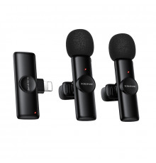 Бездротова мікрофонна система BOROFONE Winner dual-mic (Lightning) Black ( )
