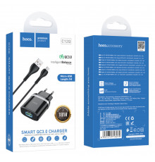 Мережевий зарядний пристрій Hoco Smart. Micro