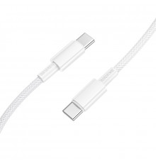 Кабель BOROFONE Source charging data cable C to C White ( )