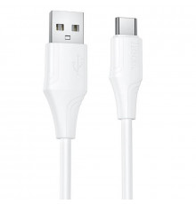 Кабель HOCO Bien silicone charging data cable Type-C White ( )