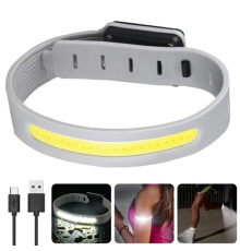Світлодіодний LED браслет безпеки ), Waterproof, Li-Ion акумулятор., ЗП Type-C