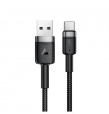 Кабель ACEFAST, USB to Type-C,,., Nylon Braid, Aluminum Alloy + TPE connectors, Black ( )
