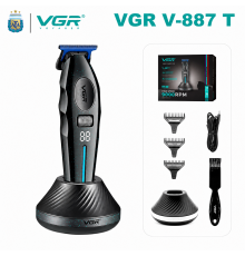 Машинка (триммер) для стрижки волосся VGR BLACK, насадки