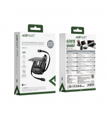 Data Cable AceFast Multifunctional USB+Type-C To Type-C+Lightning+Micro.
