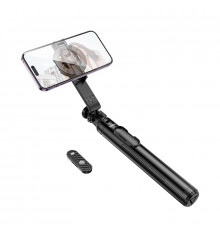 Селфі-трипод HOCO Sherkhan magnetic aluminum alloy live broadcast holder (150сm) Black ( )