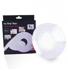 Двостороння гелева клейка стрічка Ivy Grip Tape м, багаторазовий прозорий скотч