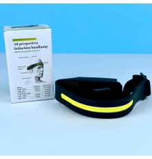 Ліхтар налобний BL, (XPE+COB, USB Charge, вбудований акумулятор)