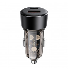 Автомобільний зарядний пристрій ACEFAST (USB-A+USB-C) dual-port car charger Black ( )