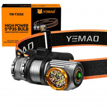 Налобний ліхтар YEMAO,, акумулятори + + mAh), із червоним світлом