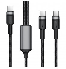 Кабель ACEFAST USB-C to aluminum alloy charging data cable Black ( )