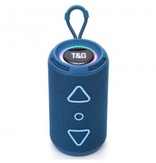 Bluetooth-колонка з RGB ПІДСВІЧУВАННЯМ, speakerphone, радіо, blue