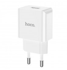 Мережевий зарядний пристрій HOCO Leisure single port charger, White ( )