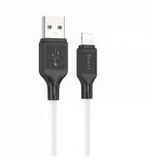 Кабель HOCO Cool silicone charging data cable for iP White ( )
