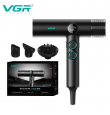 Фен професійний VGR BLACK, рівнів обдування RPM, рівнів температури °C - °C, насадки