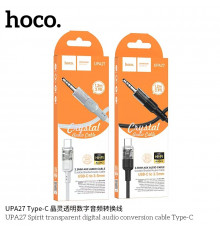 Кабель Hoco Spirit transparent digital audio conversion cable Type-C