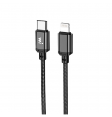 Кабель Wibrand Cobra PD nylon charging data cable for IP Black (WI. )