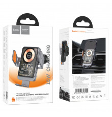 Holder Hoco Transparent Discovery Edition з бездротовою зарядкою