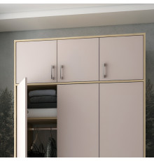 Антресоль висока Doros Ронді Дуб Артизан/Кашемір 3 ДСП 121х52х65 (DRS-011909)