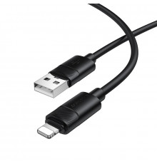 Кабель BOROFONE Leya silicone charging data cable iP Black ( )