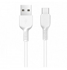 Кабель HOCO USB to Type-C,, PVC, TPE connectors, White ( )