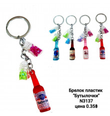 Брелок для ключів Пляшка вина, сувенірна підвіска