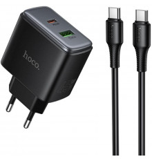 Мережевий зарядний пристрій HOCO Upgrade ) charger(EU) Black ( )