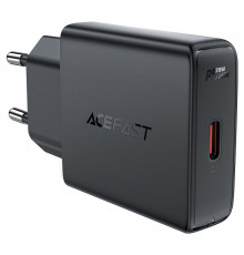 Мережевий зарядний пристрій ACEFAST GaN single USB-C ultra-thin charger Black ( )