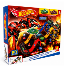 Траса з гірками та паркінгом Hot Wheels деталей (36 шт)