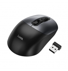 Маніпулятор миша HOCO. business wireless mouse Black Metal Gray ( )