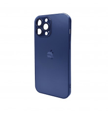 Чохол для смартфона AG Glass Matt Frame Color Logo for Apple iPhone Pro Max Navy Blue ( )